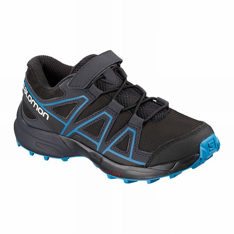 Salomon SPEEDCROSS Zapatillas Trail Running Niños - Negras / Gris Oscuro - Colombia (17068-WCMD)